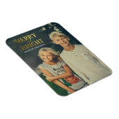 Vrolijk en helder goud magnetische fotokaart magneet (Rechterzijde)