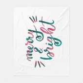 Vrolijk en helder - groen en roze fleece deken (Voorkant)