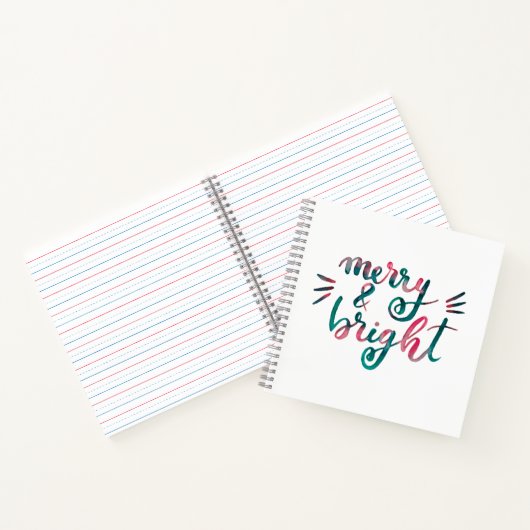 Vrolijk en helder - groen en roze notitieboek (Binnen)