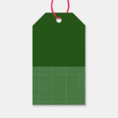 Vrolijk en helder groen kerstcadeau Label Cadeaulabel (Achterkant)