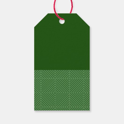 Vrolijk en helder groen kerstcadeau Label Cadeaulabel (Achterkant)
