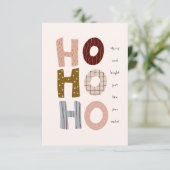 Vrolijk en helder Groet Xmas Vakantie Aangepaste K Kaart (Staand voorkant)