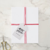 Vrolijk en helder handgeschreven script cadeaulabel (Met Touw)