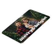 Vrolijk en helder horizontaal kerstfoto magneet (Linkerzijde)