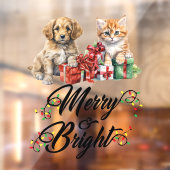 Vrolijk en helder huisdieren raamsticker (Vel 2)