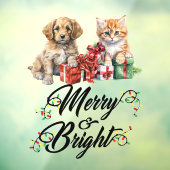 Vrolijk en helder huisdieren raamsticker (Vel 3)