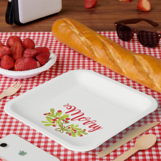 Vrolijk en helder Ivy feestje Papieren Bordje (Picknick)