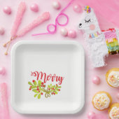 Vrolijk en helder Ivy feestje Papieren Bordje (Feest)