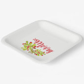 Vrolijk en helder Ivy feestje Papieren Bordje (Gebogen)