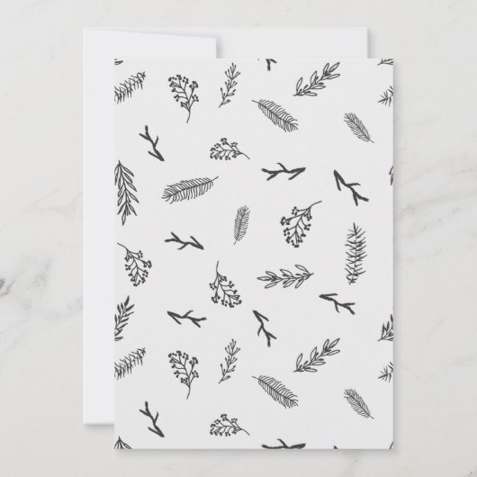 Vrolijk en helder kalligrafie kerstkaart kaart (Achterkant)