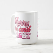 Vrolijk en helder: Kerst Drink Koffie Mok (Voorkant links)