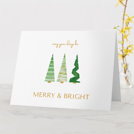 Vrolijk en helder - Kerst Kaart (Gele Bloem)