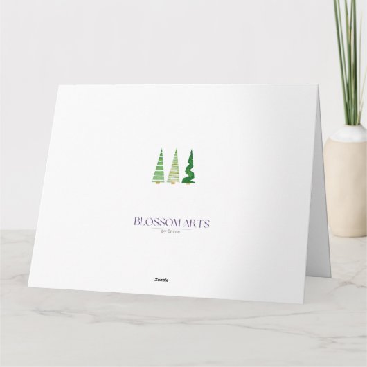 Vrolijk en helder - Kerst Kaart (Achterkant)