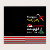 Vrolijk en helder, kerst Kaarten (Buitenkant ongevouwen)