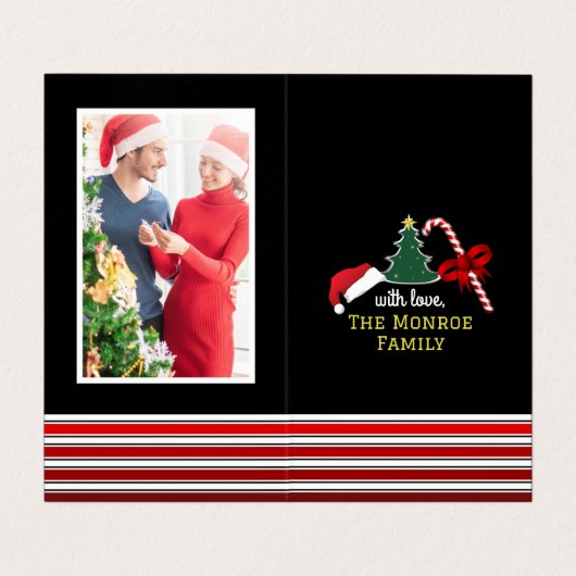 Vrolijk en helder, kerst Kaarten (Binnenkant ongevouwen)