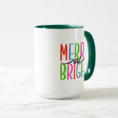 Vrolijk en helder - Kerst Mok (Voorkant rechts)