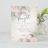 Vrolijk en helder kerst ornament vrijgezellenfeest kaart (Staand voorkant)