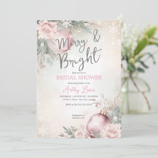 Vrolijk en helder kerst ornament vrijgezellenfeest kaart (Staand voorkant)