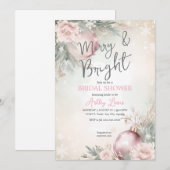 Vrolijk en helder kerst ornament vrijgezellenfeest kaart (Voorkant / Achterkant)