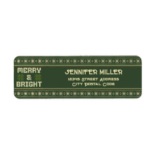 Vrolijk en helder kerst trui Nordic Knit Etiket