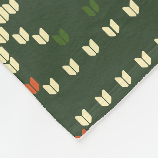 Vrolijk en helder kerst trui Nordic Knit Fleece Deken (Hoek)