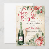 Vrolijk en helder Kerst vrijgezellenfeest brunch Kaart (Voorkant / Achterkant)