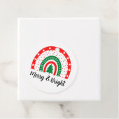 Vrolijk en helder kerstfeest bedankjes labels (In situ)