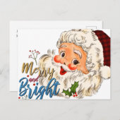 vrolijk en helder kerstfeest Briefkaart (Voorkant / Achterkant)