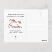 vrolijk en helder kerstfeest Briefkaart (Achterkant)