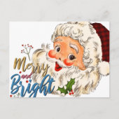 vrolijk en helder kerstfeest Briefkaart (Voorkant)