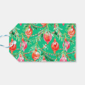 Vrolijk en helder kerstfeest cadeaulabel (Achterkant Horizontaal)