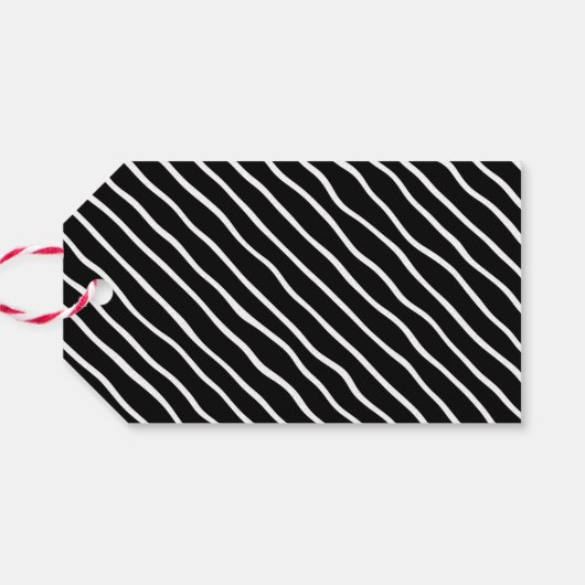 Vrolijk en helder kerstfeest cadeaulabel (Achterkant Horizontaal)