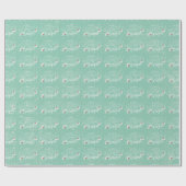 Vrolijk en helder kerstfeest cadeaupapier (Vlak)