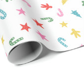 Vrolijk en helder kerstfeest cadeaupapier (Rol Hoek)