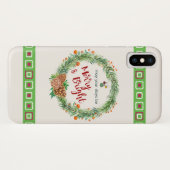 Vrolijk en helder kerstfeest Case-Mate iPhone case (Achterkant (horizontaal))