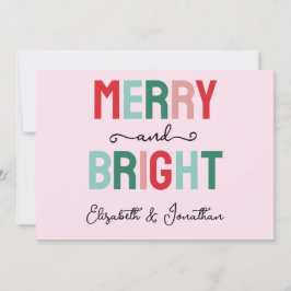 Vrolijk en helder kerstfeest feestdagenkaart