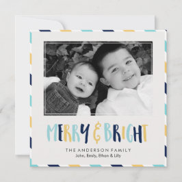 Vrolijk en helder kerstfeest feestdagenkaart