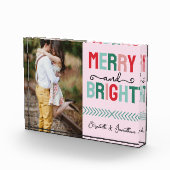 Vrolijk en helder kerstfeest fotoblokken (Rechts)