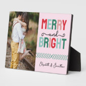 Vrolijk en helder kerstfeest fotoplaat (Zijkant)