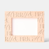 Vrolijk en helder kerstfeest gegraveerde lijstjes (Voorkant)