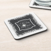 Vrolijk en helder kerstfeest ID591 Bier Onderzetter (Linkerzijde)