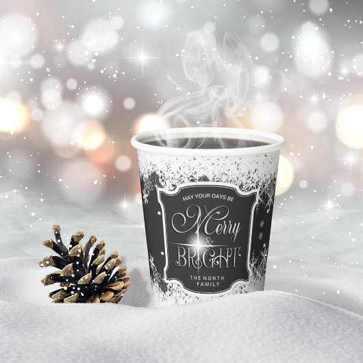 Vrolijk en helder kerstfeest ID591 Papieren Bekers