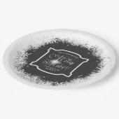 Vrolijk en helder kerstfeest ID591 Papieren Bordje (Gekanteld)