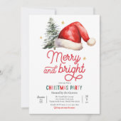 Vrolijk en helder kerstfeest kaart (Voorkant)