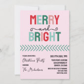 Vrolijk en helder kerstfeest kaart (Voorkant)
