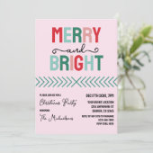 Vrolijk en helder kerstfeest kaart (Staand voorkant)