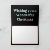 Vrolijk en helder kerstfeest kaart (Binnen)