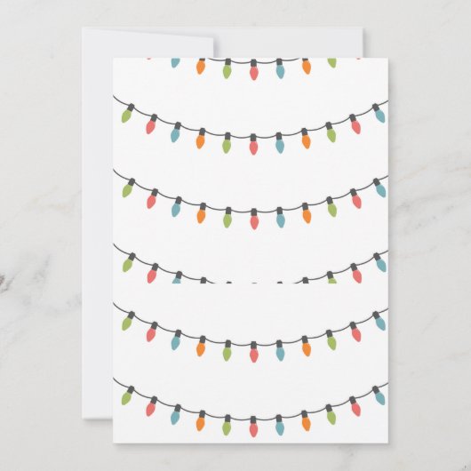 Vrolijk en helder kerstfeest kaart (Achterkant)