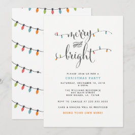 Vrolijk en helder kerstfeest kaart