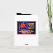 Vrolijk en helder kerstfeest kaart (Achterkant)